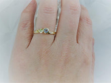 Load image into Gallery viewer, The Citrus Wave Ring, 9ctYellow Gold Ring, Topaz, Peridot, Yellow Sapphire and Diamonds 4
