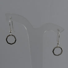 Load image into Gallery viewer, Minimalist Sterling Silver Octagon dangle Earrings, 925
