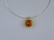 Load image into Gallery viewer, Don&#39;t Stop Me Now!, Orange Citrine, 18ct Yellow Gold, Pendant, Octagon
