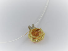 Load image into Gallery viewer, Don&#39;t Stop Me Now!, Orange Citrine, 18ct Yellow Gold, Pendant, Octagon
