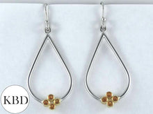 Load image into Gallery viewer, 18ct Yellow Gold, Sterling Silver, Citrine Earrings 2
