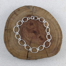 Load image into Gallery viewer, Handmade Large Link Sterling Silver 925 Bracelet 1
