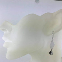 Load image into Gallery viewer, Sterling Silver 925 Geometric Quartz/Tourmaline Earrings
