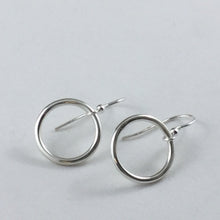 Load image into Gallery viewer, Solid Circle Earrings 925 Sterling Silver
