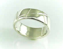 Load image into Gallery viewer, Many Roads, Wide, solid 925 Silver Ring, Contemporary, Minimalist 1
